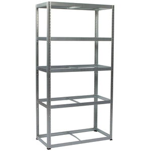 RackZone Value Shelving, 5 shelves, 1780h x 900w x 450d, 175kg UDL, galvanised.