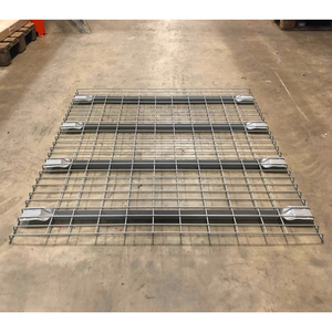 RackZone Wire Mesh Decking 1350w x 1100d flat on an indoor concrete floor.