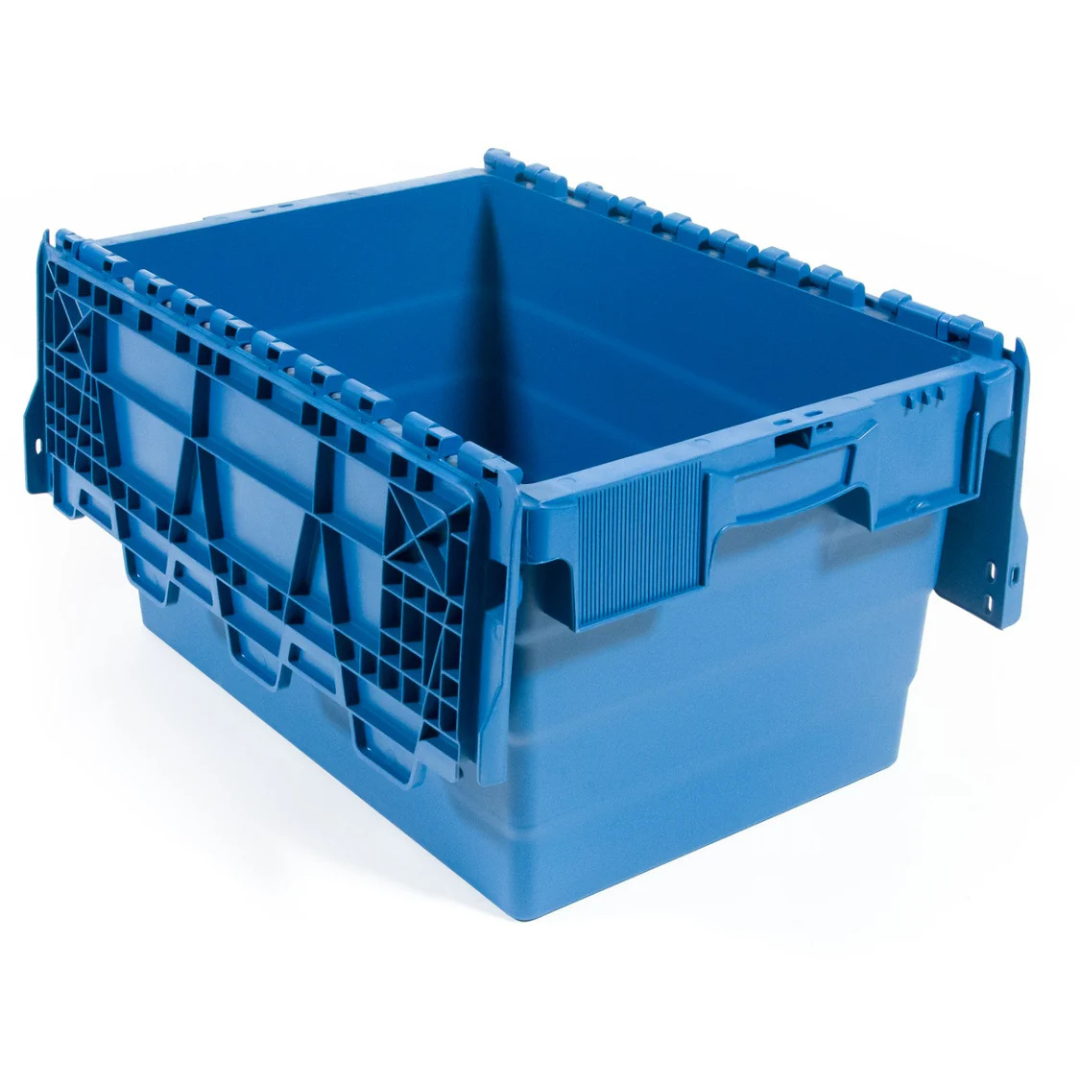 Attached Lid Container 66L Blue
