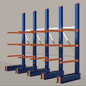 Cantilever Rack 5000H x 4000W x 1200D c/w Base + 3 Levels