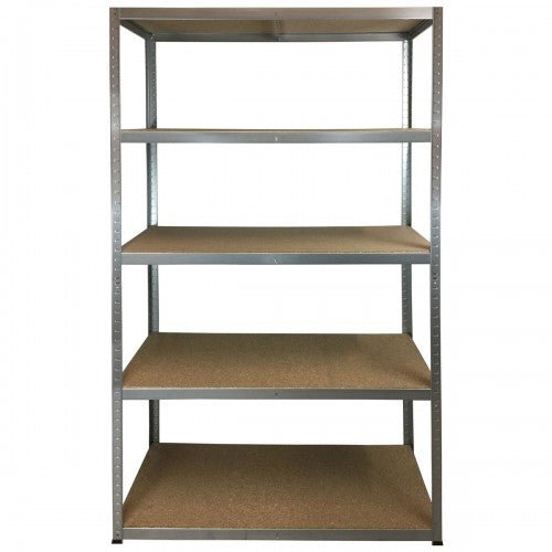 RackZone Value Shelving, 5 Level, 1960h x 1200w x 500d, 265kg UDL, Galvanised.
