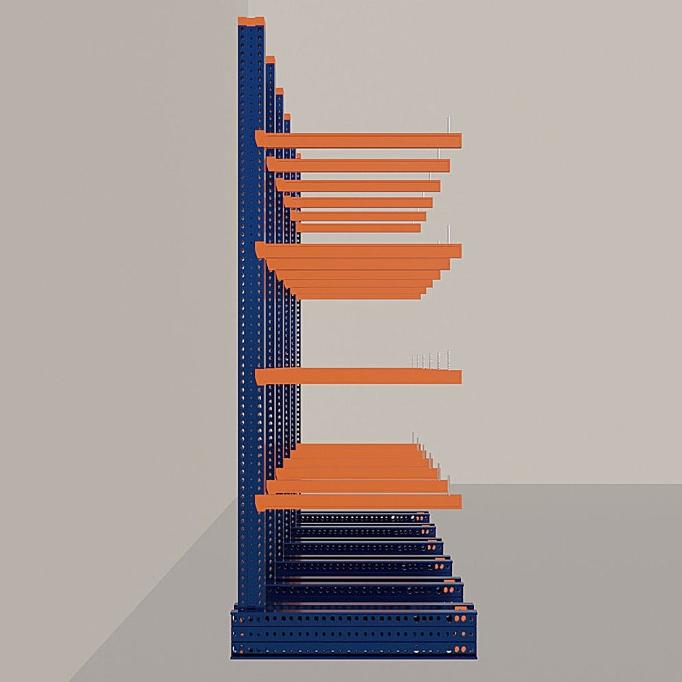 Cantilever Rack 4500H x 5000W x 1200D c/w Base + 4 Levels