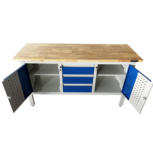 Industrial Workbench 1690W x 900H x 600D Grey/Blue