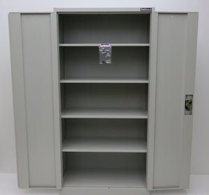 Two Door Storage Cabinet All Grey 1830H x 914W x 457D