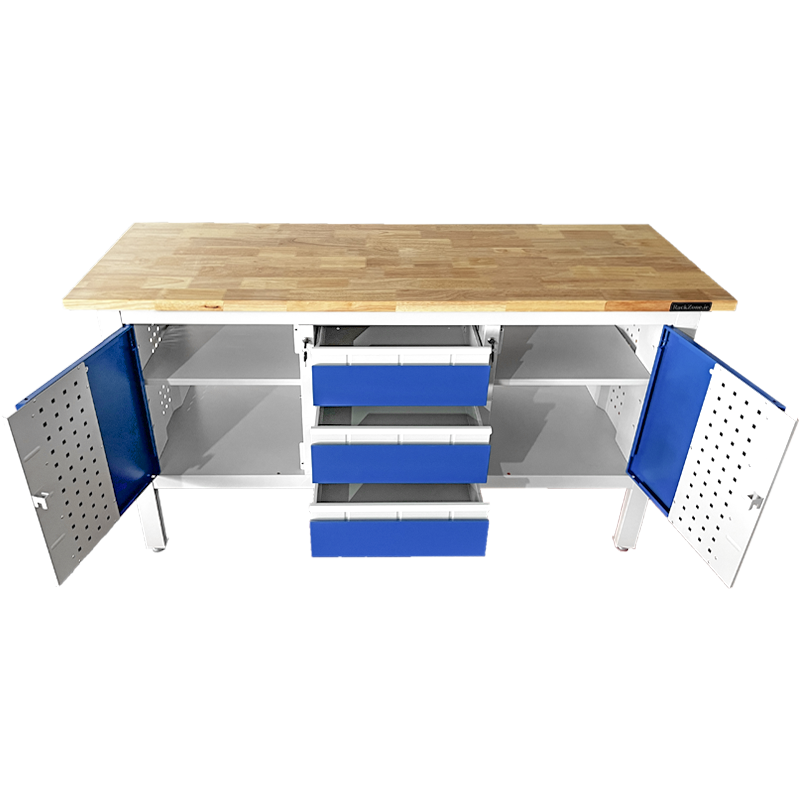 Industrial Workbench 1690W x 900H x 600D Grey/Blue