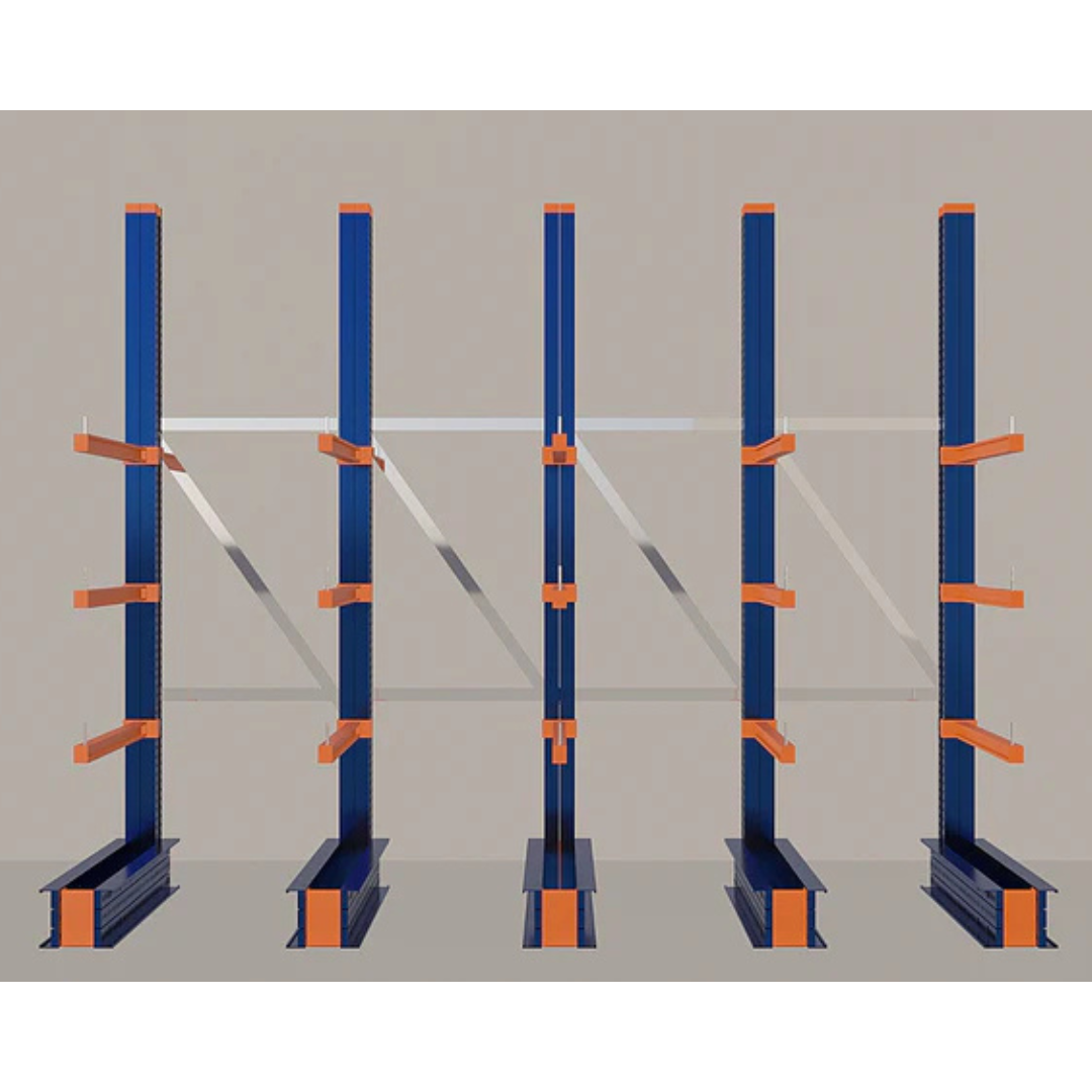 Cantilever Rack 5000H x 4000W x 1200D c/w Base + 3 Levels