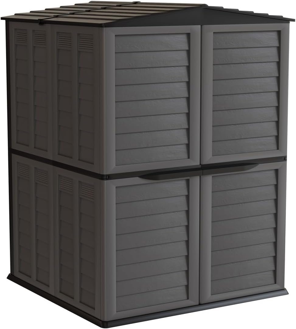 5500L Plastic Garden Shed – Charcoal Grey