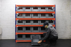 Storage Kit Longspan Shelving 600mm Deep With 30 Euro Picking Containers