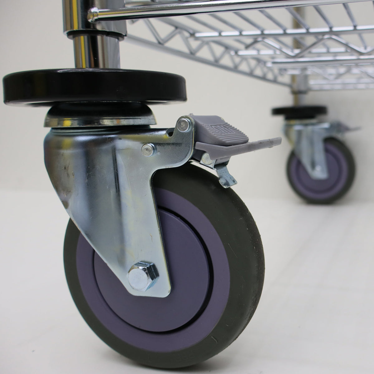 4 Tier Chrome Plated Security Trolley 1600H x 1520W x 610D