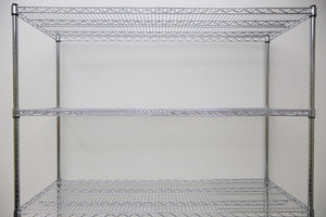 4 Tier Chrome Plated Security Trolley 1600H x 1520W x 610D
