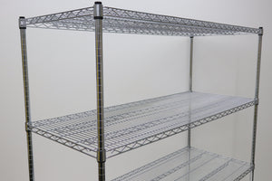 4 Tier Chrome Plated Security Trolley 1600H x 1520W x 610D