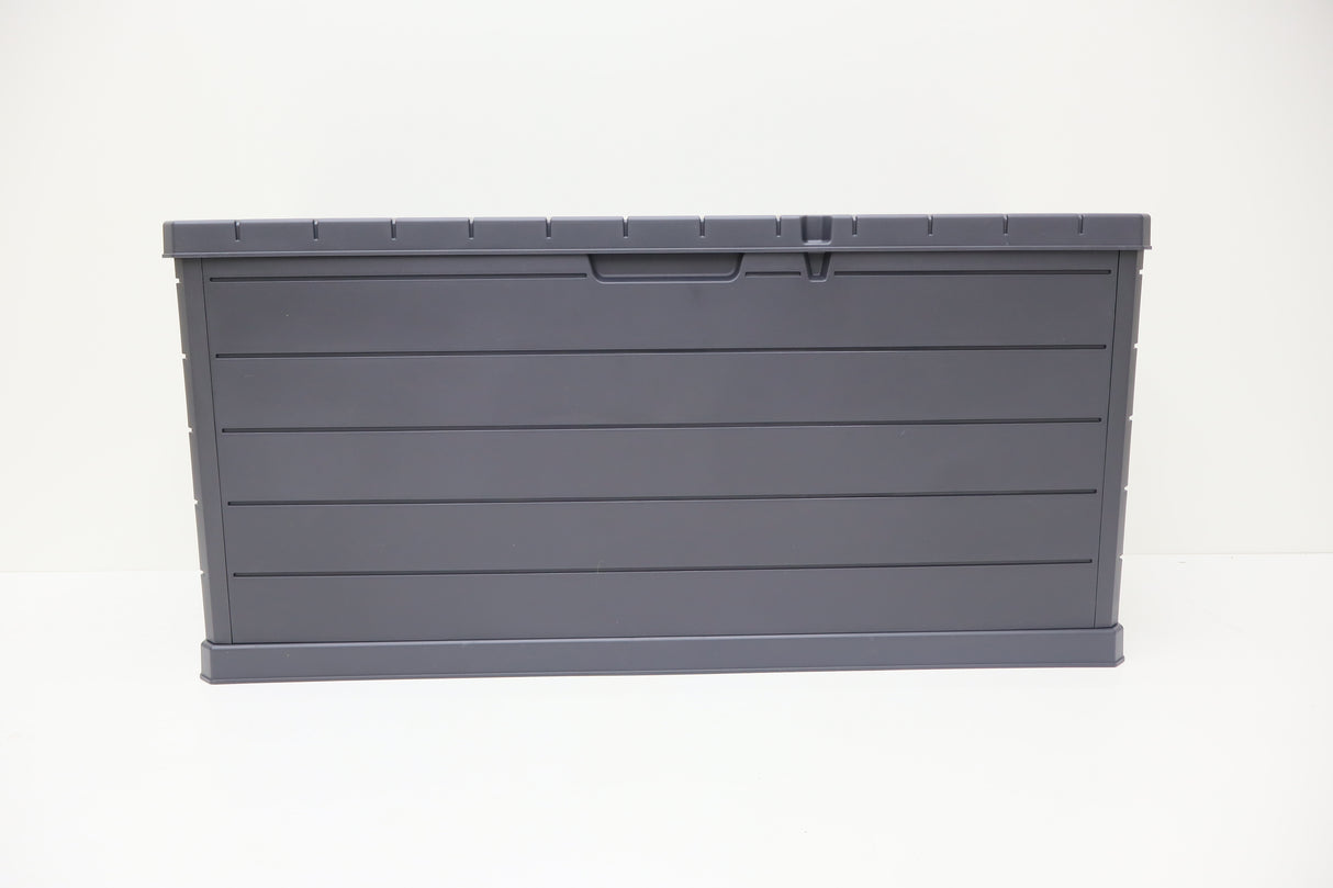 350L Outdoor Garden Storage Box - Charcoal Grey