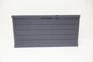 350L Outdoor Garden Storage Box - Charcoal Grey