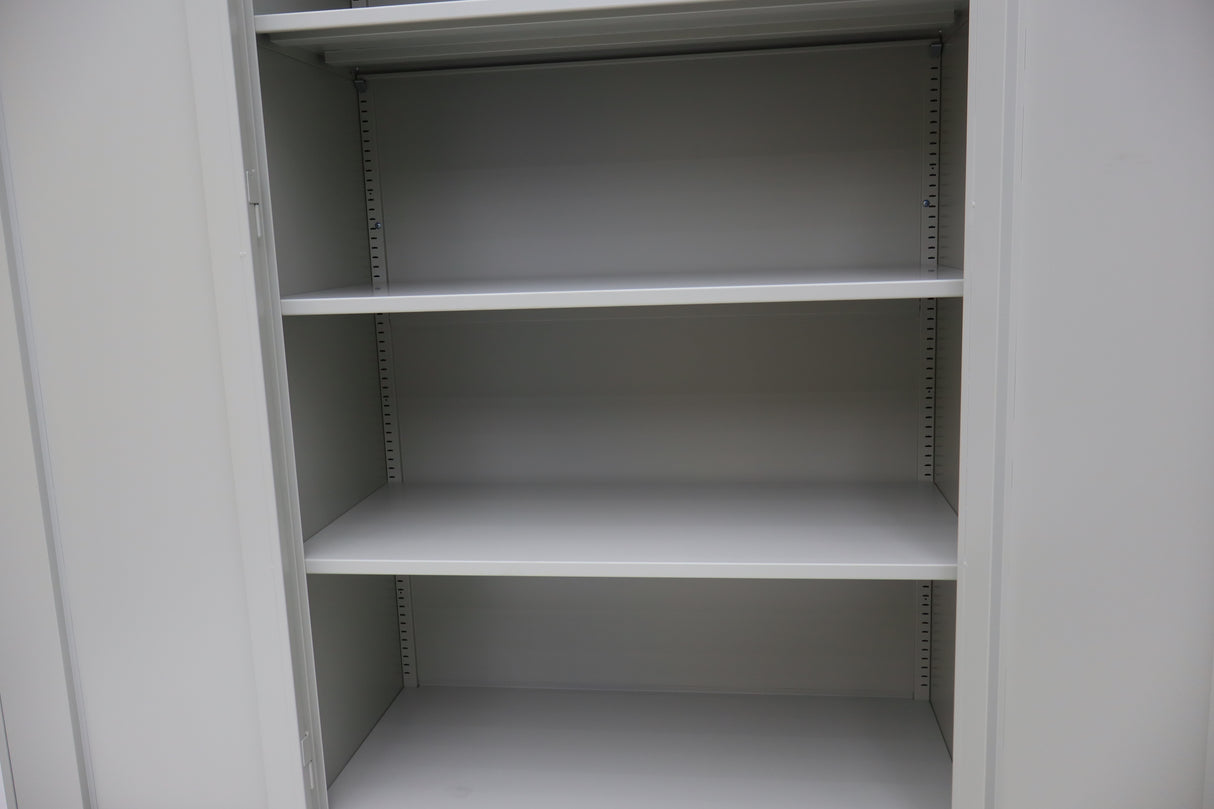 Two Door Storage Cabinet All Grey 1830H x 914W x 457D