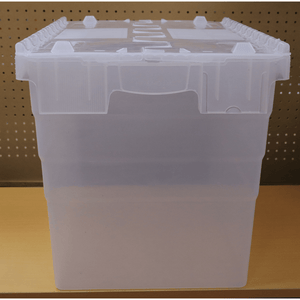 RackZone 58L Attached Lid Container: reusable, stackable, and secure storage.