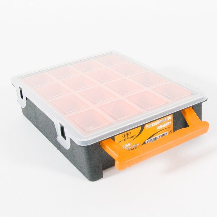Small Parts Assortment Box 242w x 185d x 60h 16 Compartments