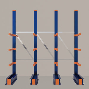 Cantilever Rack 5000H x 3000W x 1200D c/w Base + 3 Levels