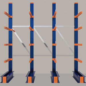Cantilever Rack 5000H x 3000W x 1200D c/w Base + 4 Levels
