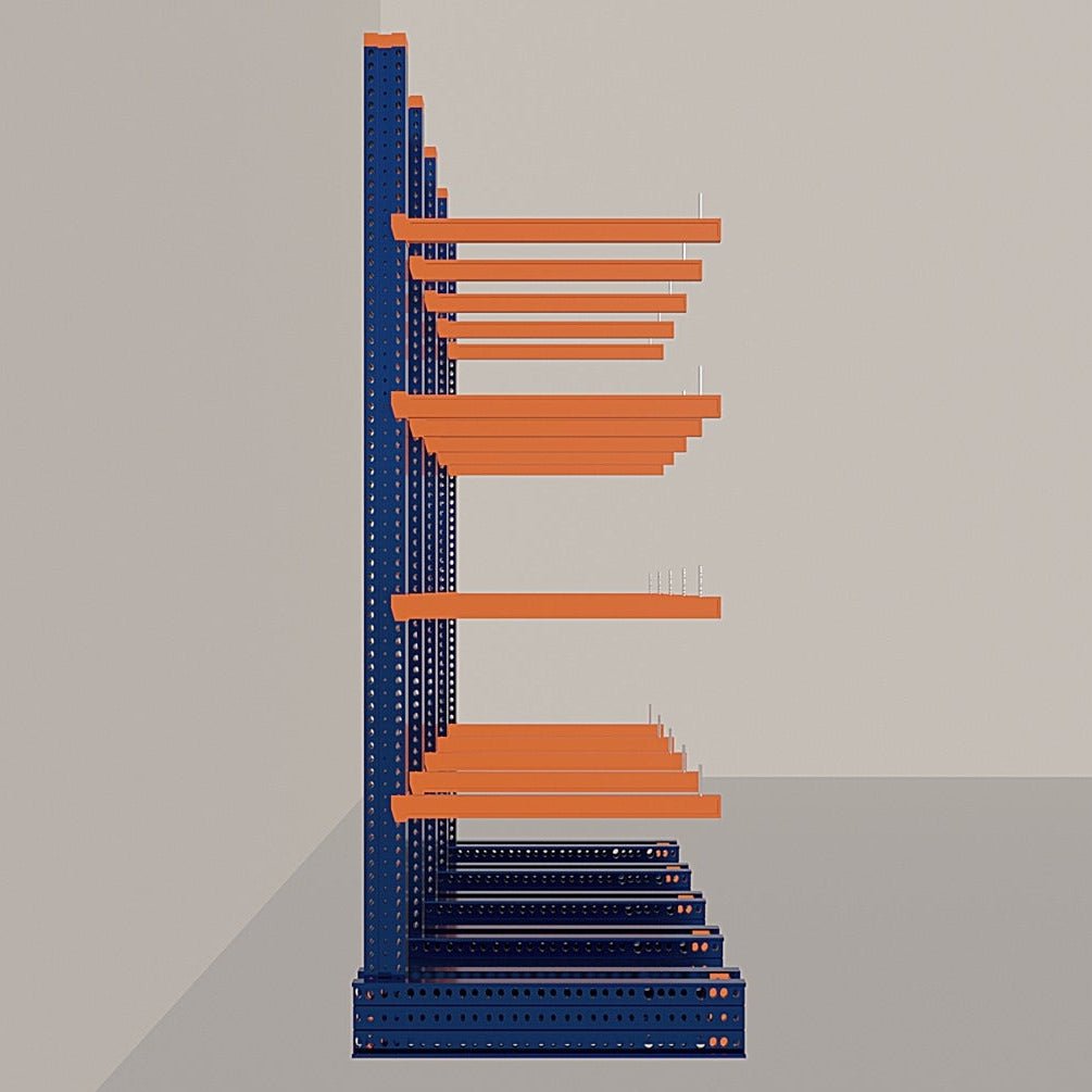 Cantilever Rack 5000H x 4000W x 1200D c/w Base + 4 Levels