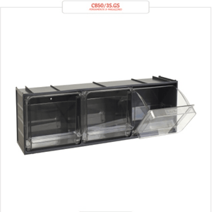 RackZone Storage Tilt Bin System CB600/4A with 210 drawers for small parts.