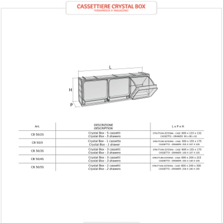 Diagram and table show dimensions for RackZone CB600/4A 210-drawer tilt bin system.