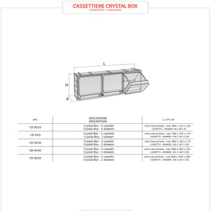 Diagram and table show dimensions for RackZone CB600/4A 210-drawer tilt bin system.