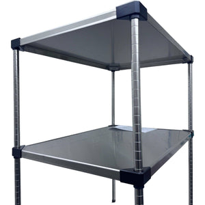 4 Tier Chrome Plated Security Trolley by RackZone, 1600H x 1520W x 610D.