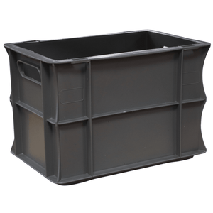 RackZone Euro Container 300x200x200mm, grey, with side handles.