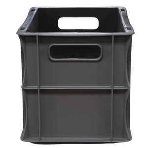A grey RackZone Euro Container 300x200x200mm with two rectangular handles.
