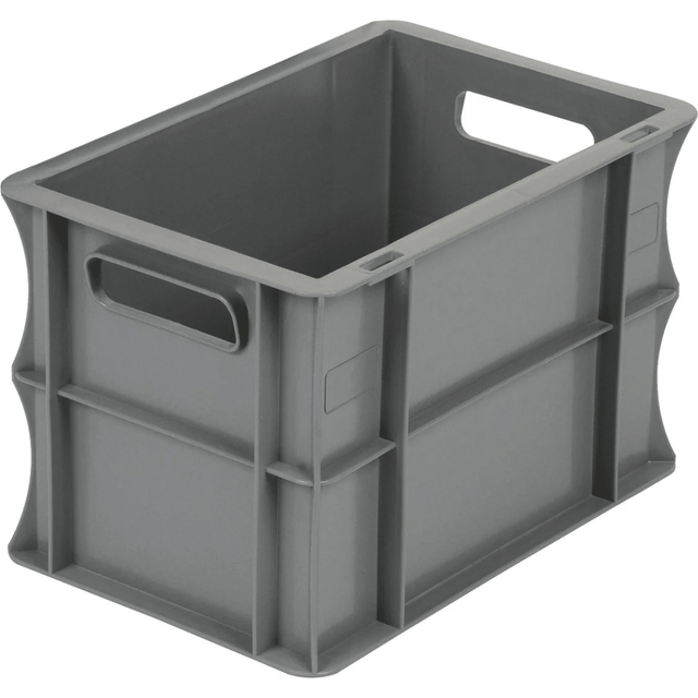 RackZone Euro Container 300x200x200mm Grey, ideal for industrial storage.