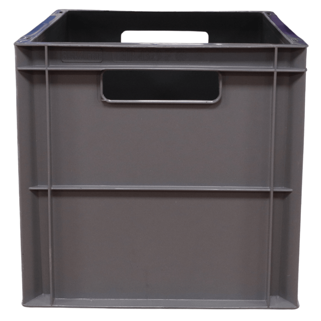 RackZone Euro Container 400x300x290mm grey, with two front handles for access.