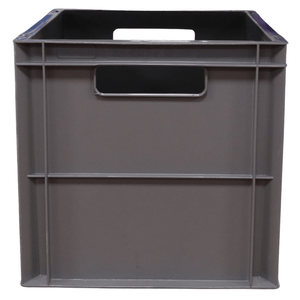 RackZone Euro Container 400x300x290mm grey, with two front handles for access.