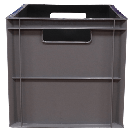 RackZone Euro Container 400x300x290mm grey, with two front handles for access.