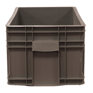 RackZone Euro Container 505x295x235mm Grey, ideal for stackable storage.