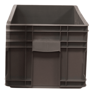 RackZone Euro Container 505x295x235mm Grey, stackable, no lid, reinforced sides.