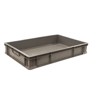 RackZone Euro Container 600x400x100mm Grey—ideal for warehouse organisation.