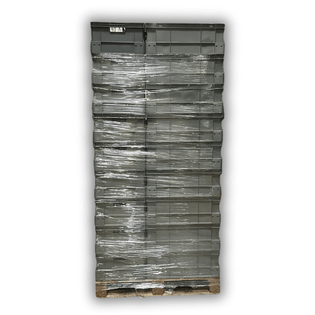 RackZone Pallet Deal: 45 grey Euro containers, 600x400x320mm, on pallet.