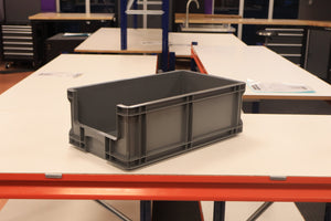 RackZone Pallet Deal: 90 Grey Euro Picking Containers for workshop storage.