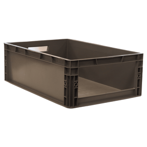 RackZone Euro Picking Container, grey, 600x400x200mm, wide opening.