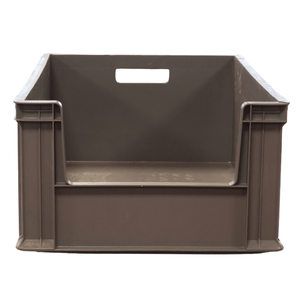 RackZone Euro Picking Container 600x400x230mm Grey, open front, stackable.