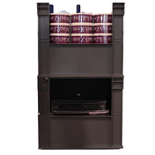 RackZone Euro Picking Container 600x400x280mm Grey for stackable storage.