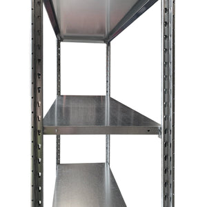 RackZone Easy Rack Galvanise 5 Level unit, angled view.