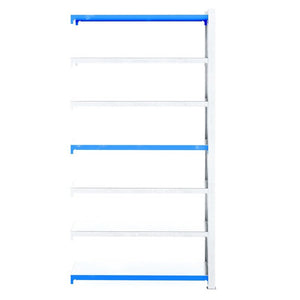 RackZone Easy Rack Galvanised Extender Shelving, 6 shelves, for garage storage.
