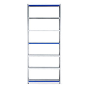 RackZone Easy Rack Galvanised Shelving, 5-shelf starter unit, 300mm deep.