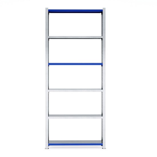 RackZone Easy Rack Galvanised Shelving, 5 shelves, ideal for garages.