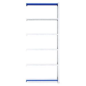 RackZone Easy Rack galvanized shelving 300mm extender with five shelves.