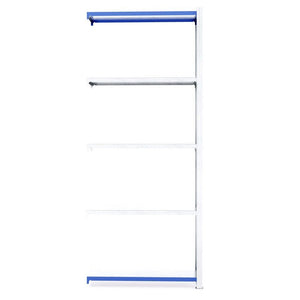 RackZone Easy Rack Galvanised Shelving Extender, 400mm depth, blue accents.