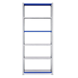 RackZone Easy Rack Galvanised Shelving 500mm Depth - Starter, blue/white.