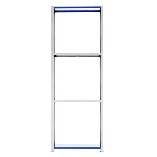 RackZone Easy Rack Galvanised Shelving 500mm, three shelves for garage storage.
