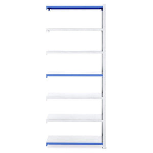 RackZone Easy Rack Galvanised Shelving 600mm Extender, 7 shelves for garage.